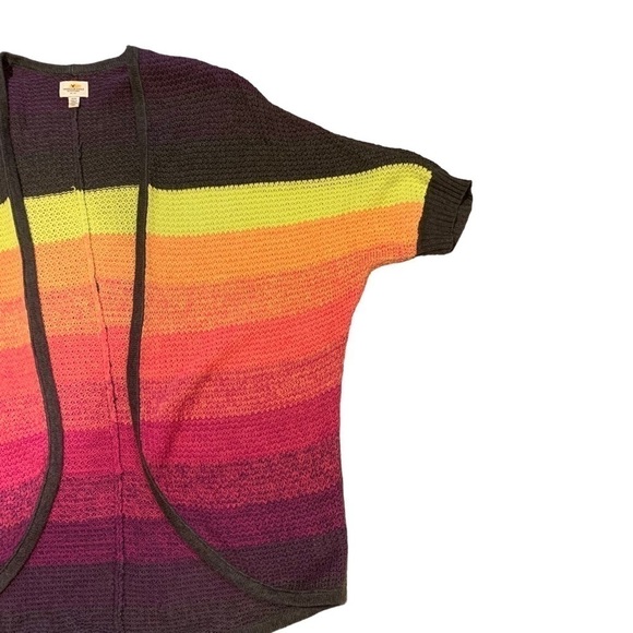 AEO Neon Stripe Open Cardigan - Picture 11 of 11